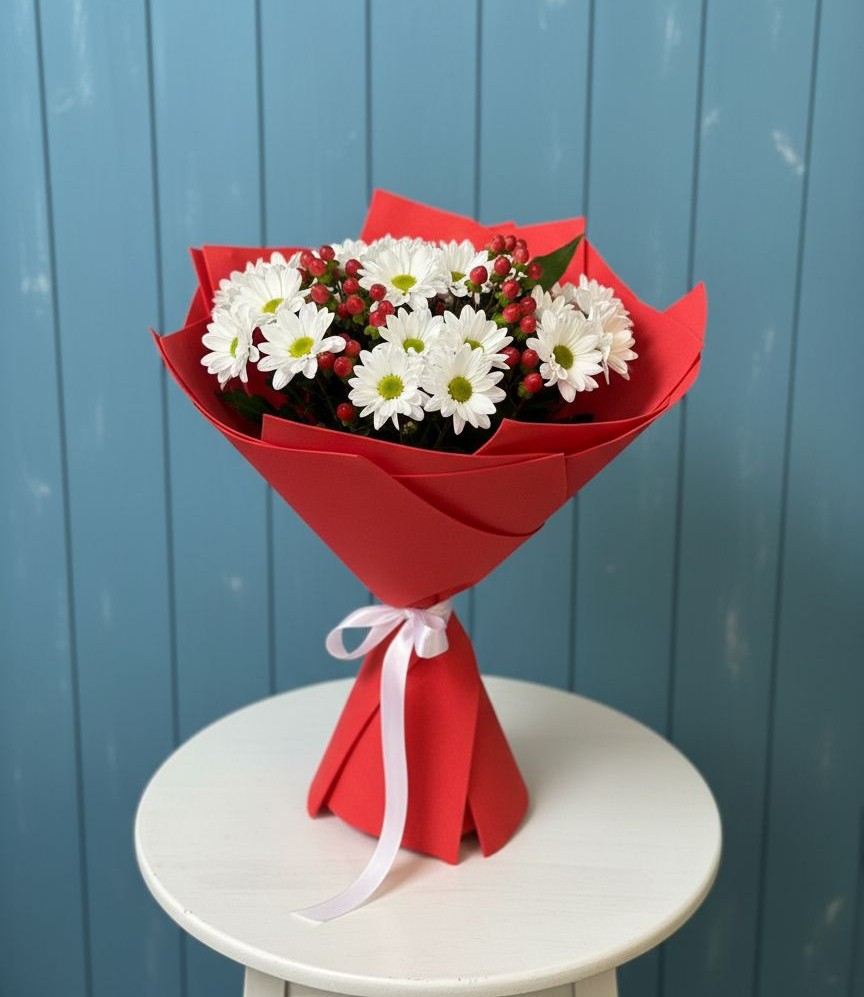 Букет цветов из: Хризантемы в Марьиных Колодцах