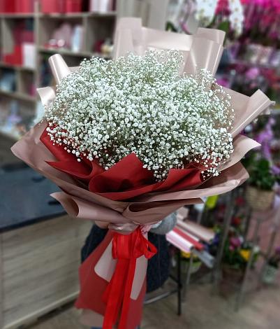 Букет цветов из: Гипсофила в Марьиных Колодцах