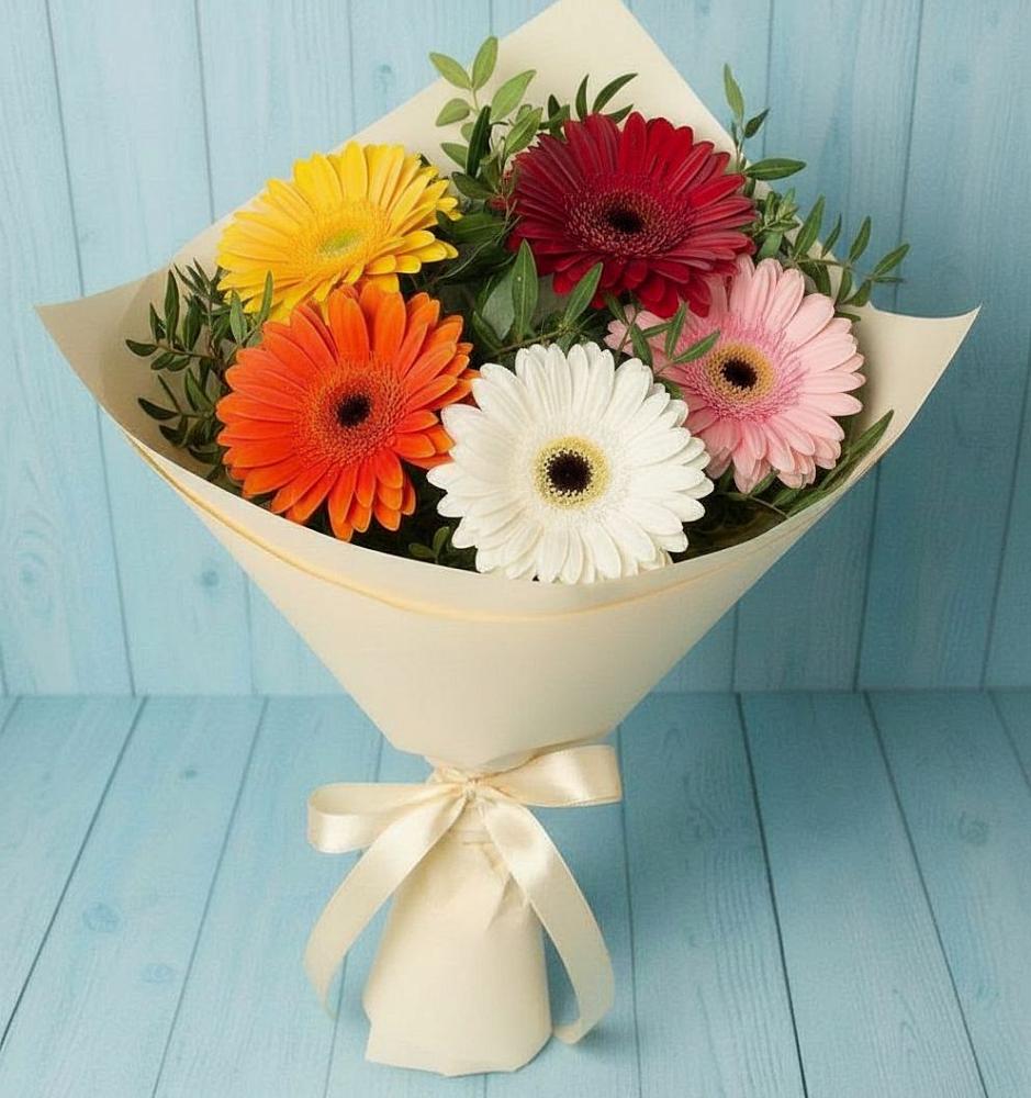 Букет цветов из: Герберы в Марьиных Колодцах