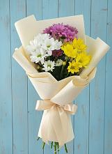 Букет цветов из:  Хризантемы в Марьиных Колодцах