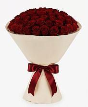 Букет 101 Бордовая роза Блэк Бакарра в Марьиных Колодцах