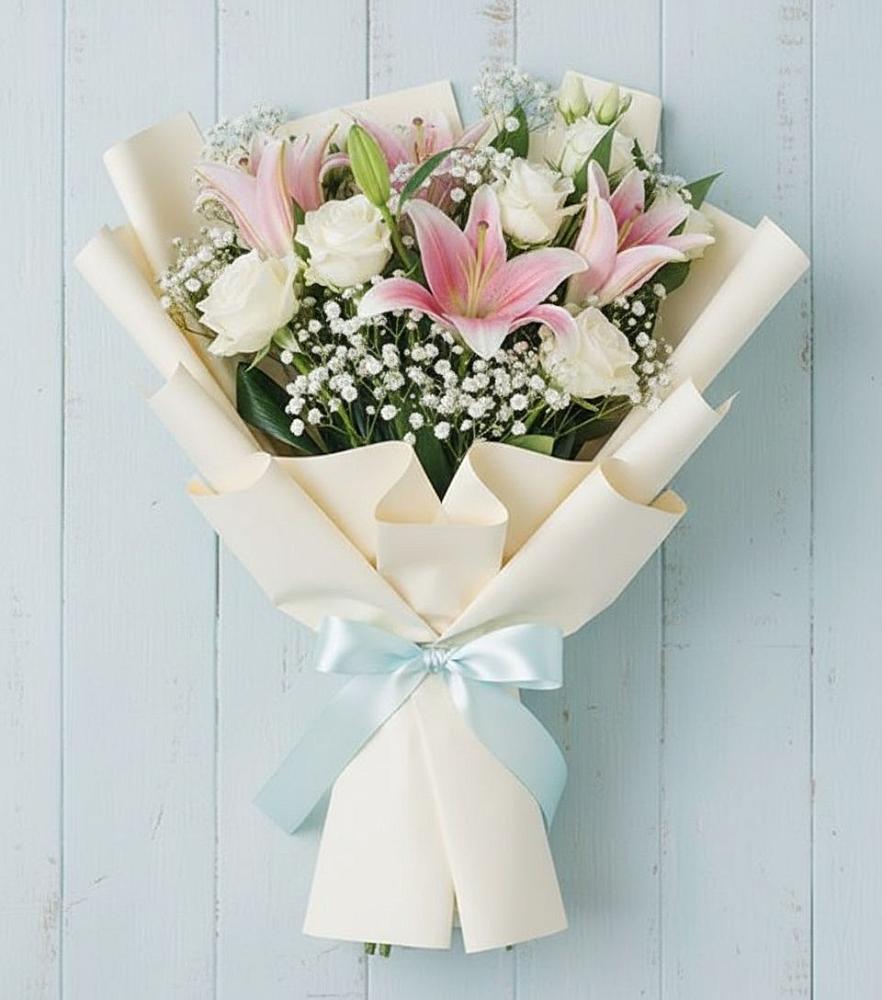 Букет цветов из: Лилии в Марьиных Колодцах