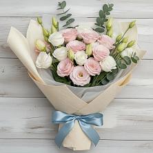 Букет цветов из:  Лизиантусы в Марьиных Колодцах