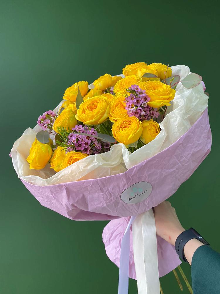 Кустовые желтые розы в Марьиных Колодцах Букет Кустовые желтые розы в Марьиных Колодцах