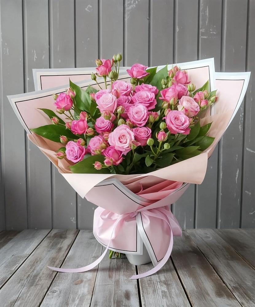 Букет Розовый кустик в Марьиных Колодцах