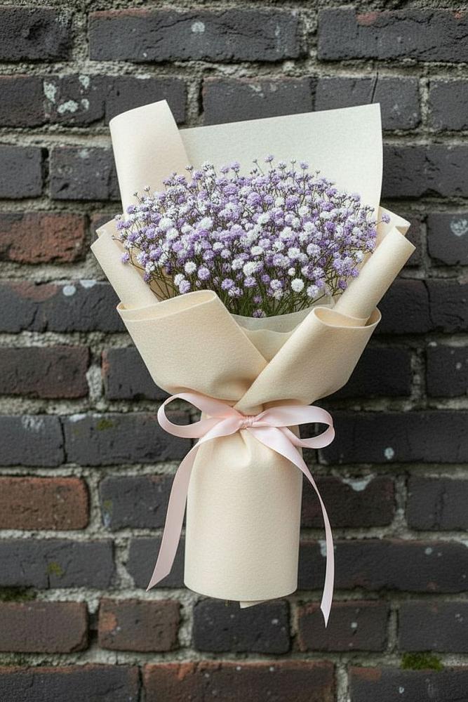 Букет цветов из: Гипсофила в Марьиных Колодцах