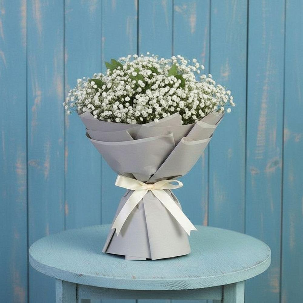 Букет цветов из: Гипсофила в Марьиных Колодцах