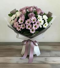 Букет цветов из:  Хризантемы и Розы #REPLACE_PRED# Марьиных Колодцах