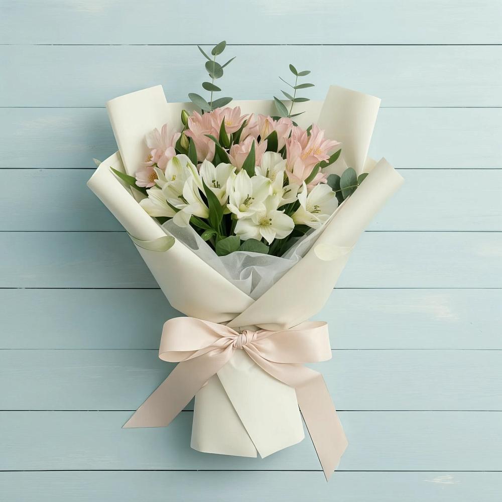 Букет цветов из: Альстромерии в Марьиных Колодцах