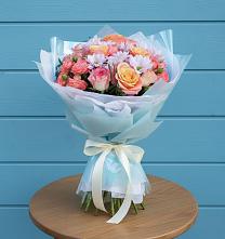 Букет цветов из:  Хризантемы и Розы #REPLACE_PRED# Марьиных Колодцах