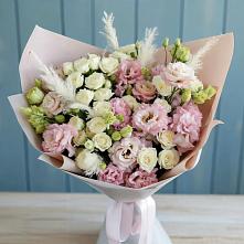 Букет цветов из:  Альстромерии и Розы в Марьиных Колодцах