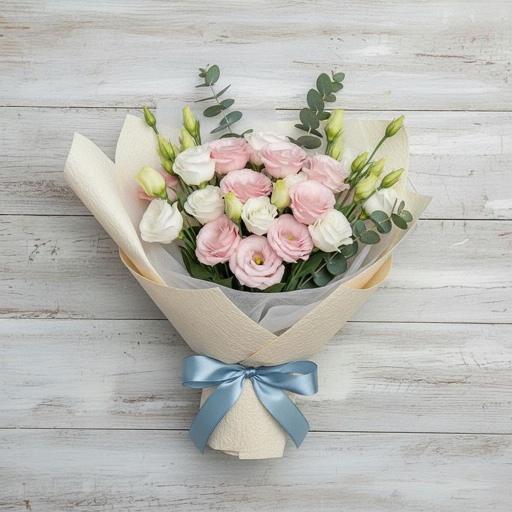 Букет цветов из: Лизиантусы в Марьиных Колодцах